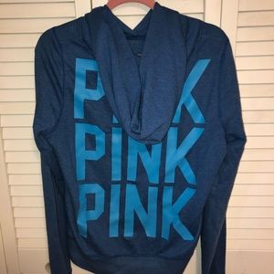 Victoria’s Secret pink sweatshirt (Large) -Blue